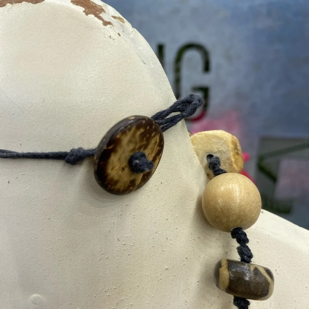 Rock Wood‎ Beaded Necklace